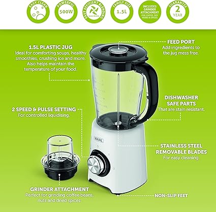 Wahl 1.5L Table Blender & Grinder – ZY122