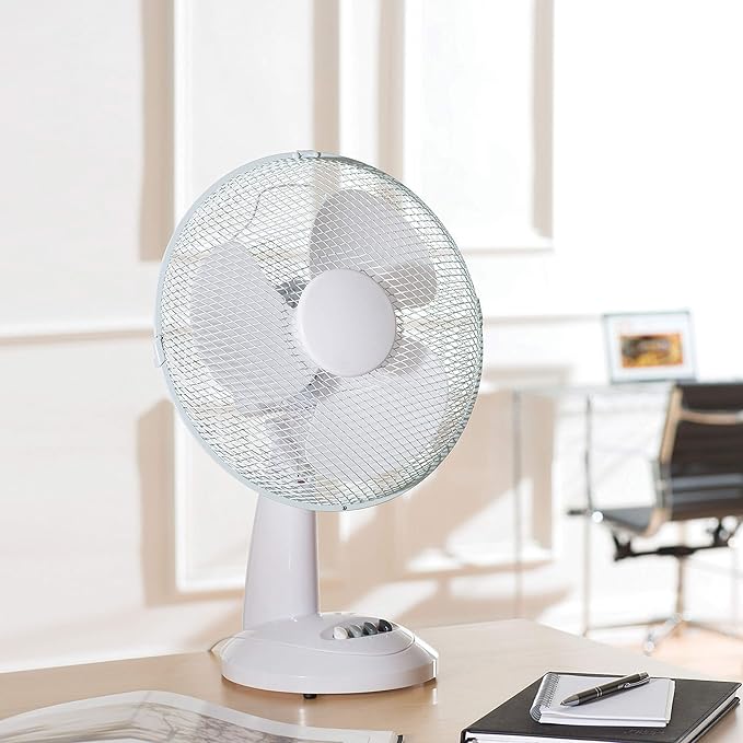 Daewoo 12-Inch Table, Portable Desk Fan for Home/Office - COL1063
