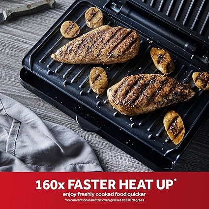 George Foreman Medium Electric Fit Grill Black, 1630W - 25810