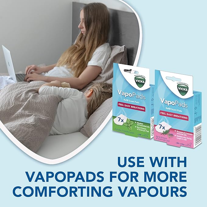 Vicks Personal Steam Inhaler with Two Scent Pads, V1300