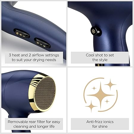 BaByliss Midnight Luxe Ionic Hair Dryer – 5781U