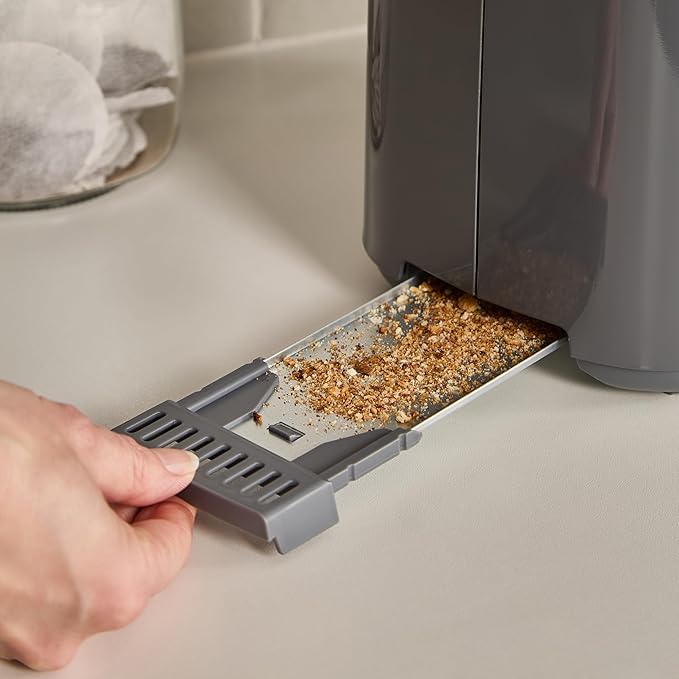 Morphy Richards Equip 2 Slice Toaster, Defrost and Reheat, Grey - 222068