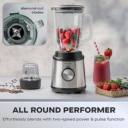 Daewoo 1.5 L Jug Blender & Grinder – SDA2734GE