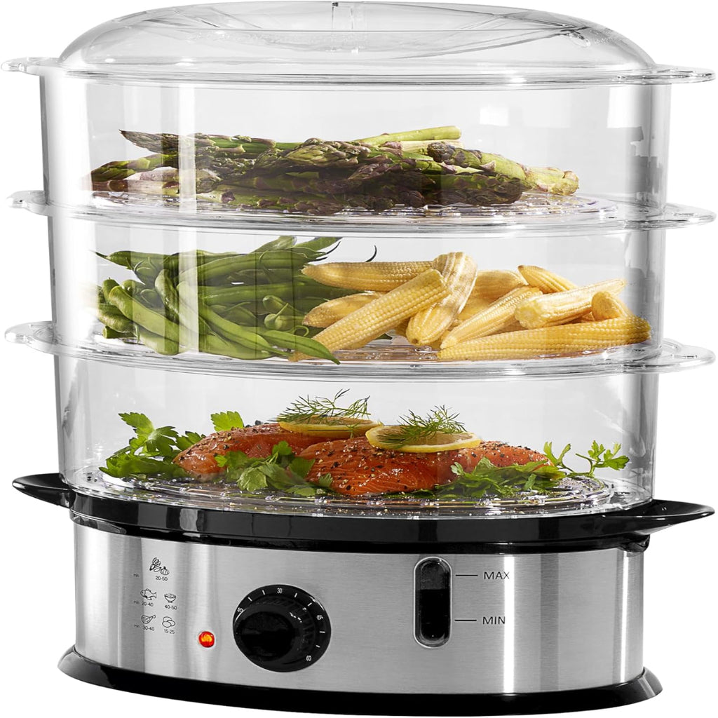 Daewoo 3‑Tier Food Steamer 1200W 9L – SDA1338GE
