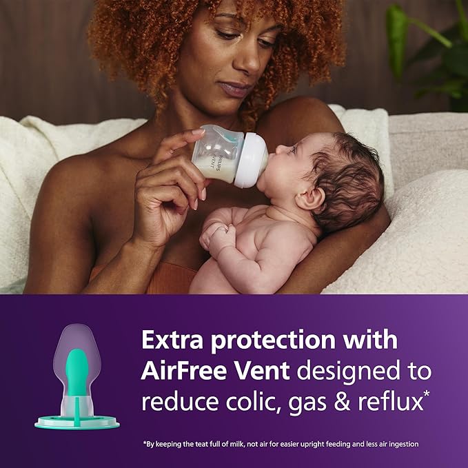 Philips Avent Natural Response Baby Bottle - 2X 125ml Baby Milk Bottle -  SCY670/02