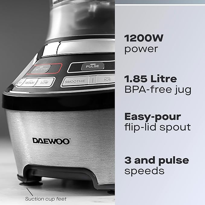 Daewoo Samurai Power Blend Pro 1200W Jug Blender - SDA2784GE1