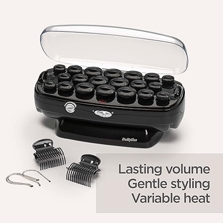 BaByliss Thermo-Ceramic Heated Hair Rollers, Black - 3035U