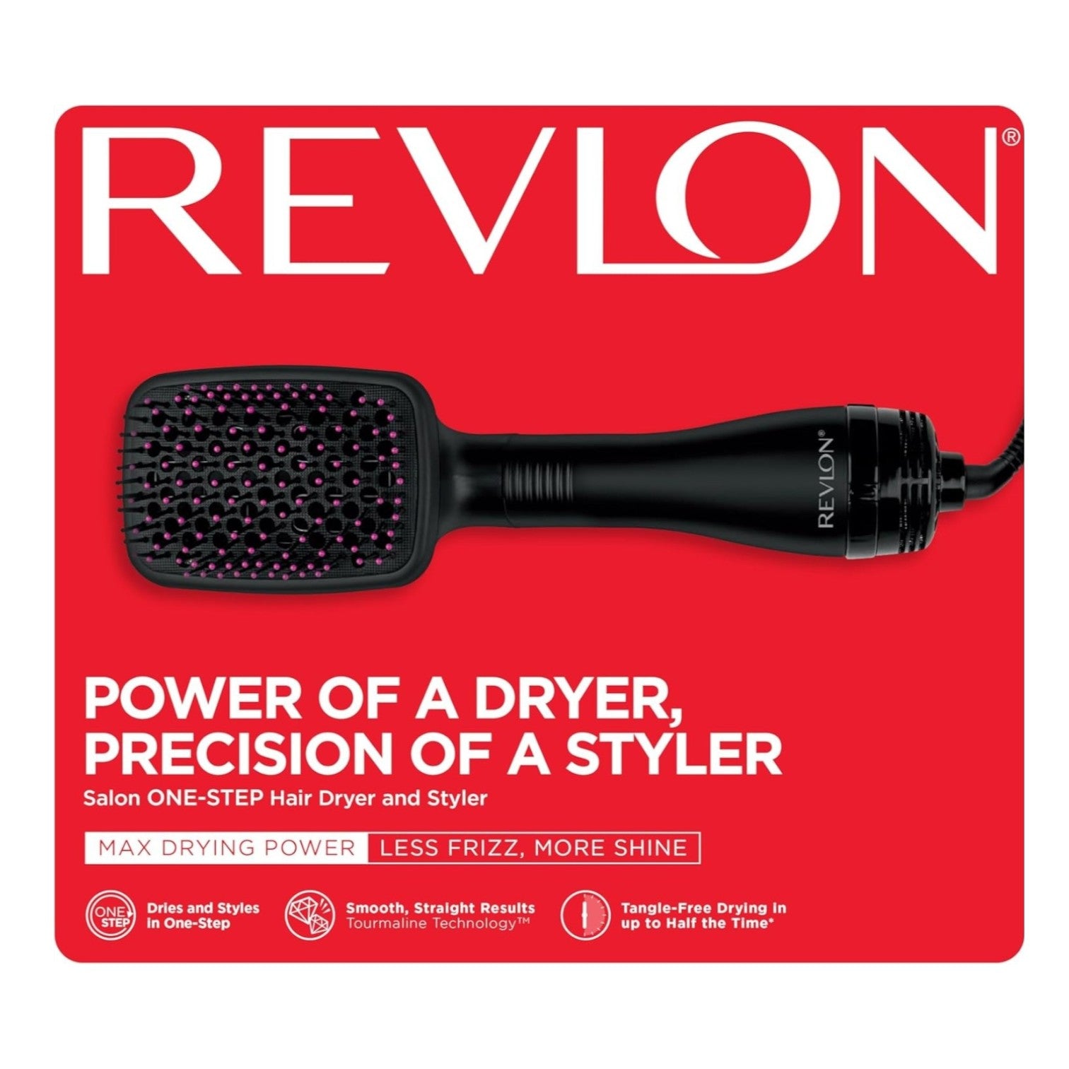 Revlon Hair Tools Pro Collection Salon One Step Hair Dryer and Styler, Black  -  RVDR5212UK2