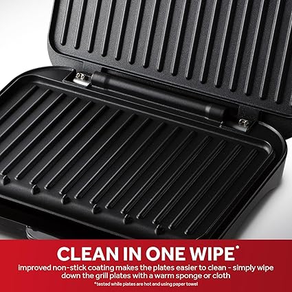 George Foreman Medium Electric Fit Grill Black, 1630W - 25810