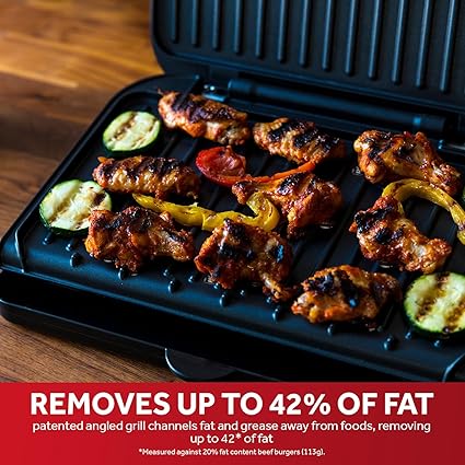 George Foreman Medium Electric Fit Grill Black, 1630W - 25810