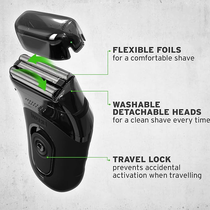 Wahl Compact Travel Shaver, Beard Shaver - 7065-017
