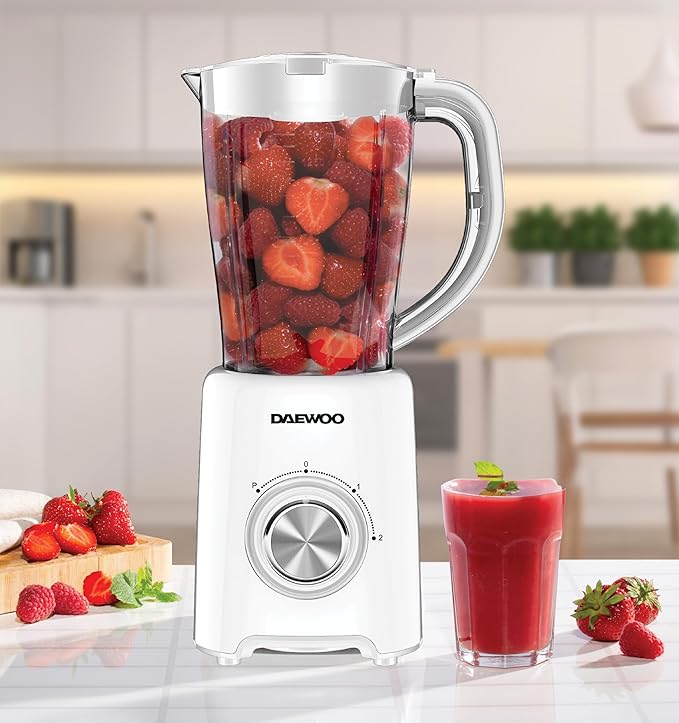 Daewoo Jug Blender with Coffee Grinder Attachment, 1500ml - SDA1907