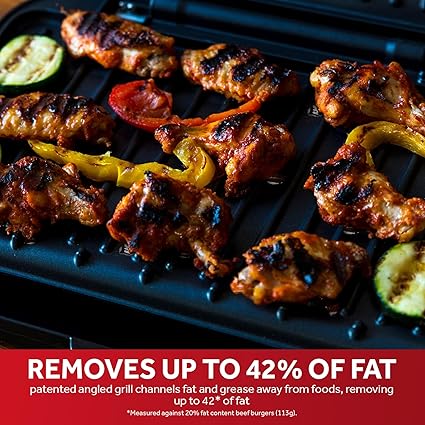 George Foreman Small Electric Fit Grill  Black, 760W - 25800