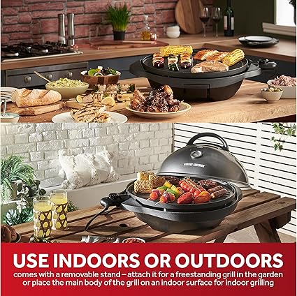 George Foreman Indoor Outdoor BBQ Electric Grill - 22460