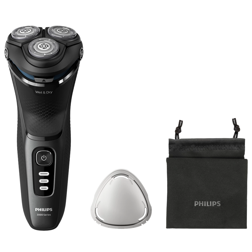 Phillips Series 3000 Wet & Dry Shaver Pivot Head & Pop up Trimmer - S3244/12