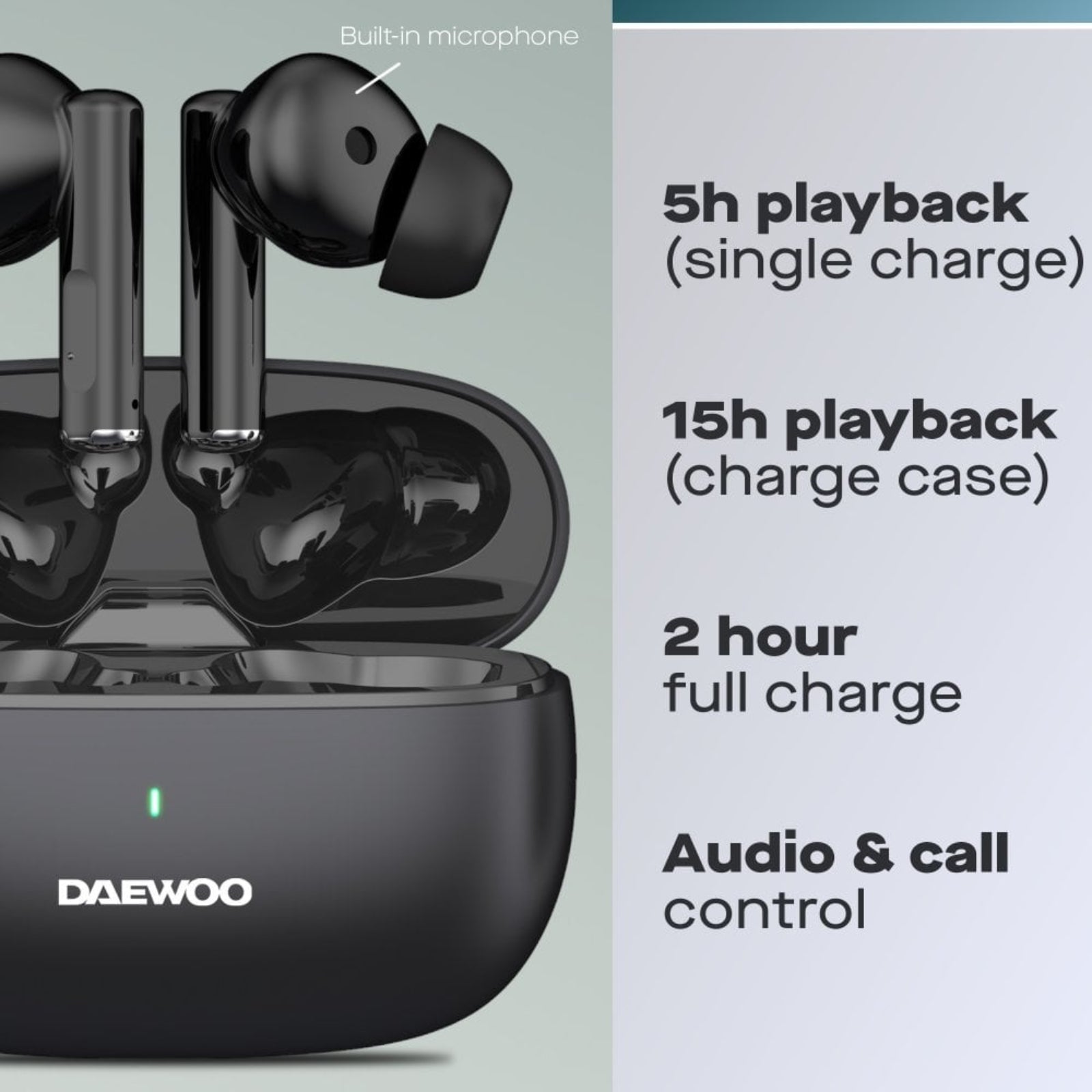 Daewoo Air Buds True Wireless Bluetooth Earbuds – AVS1599