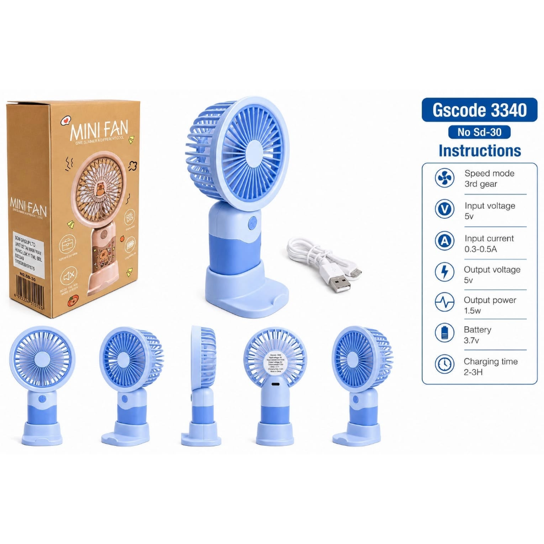 Hand Held Mini Fan for Kids - 3340