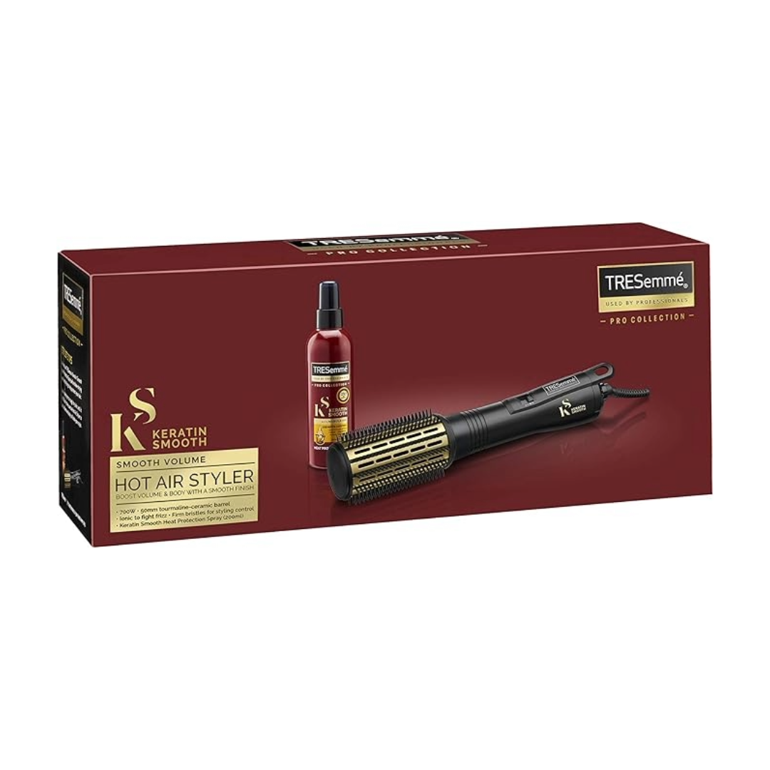 TRESemme Keratin Smooth Marula Smooth Volume Hot Air Styler, Black - 2776BU