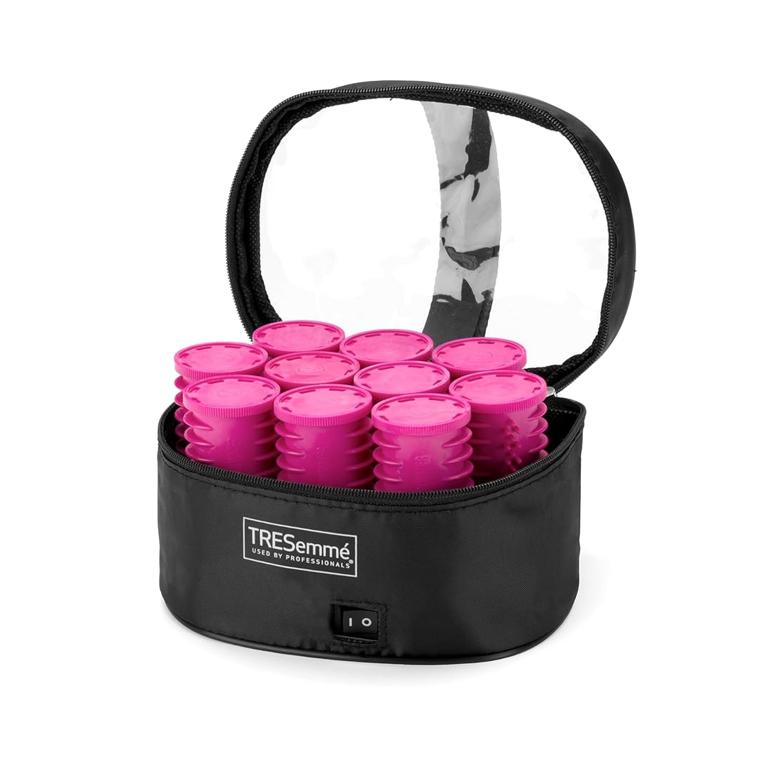 TRESemme Heated Hair Rollers, Travel Set of 10 in Carry Case - 3039U