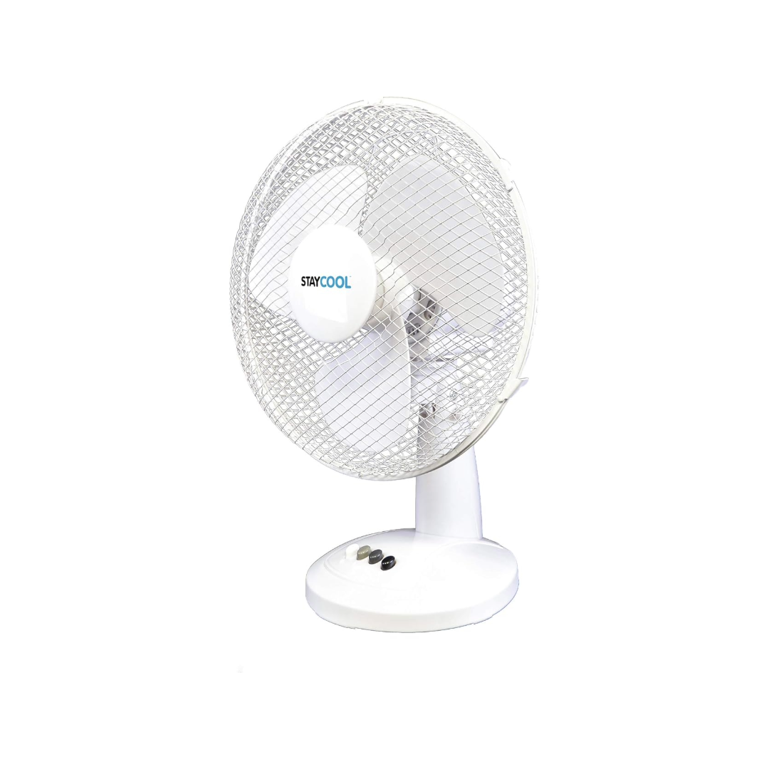 Stay Cool 12" Desk Fan Oscillating - F1011WH