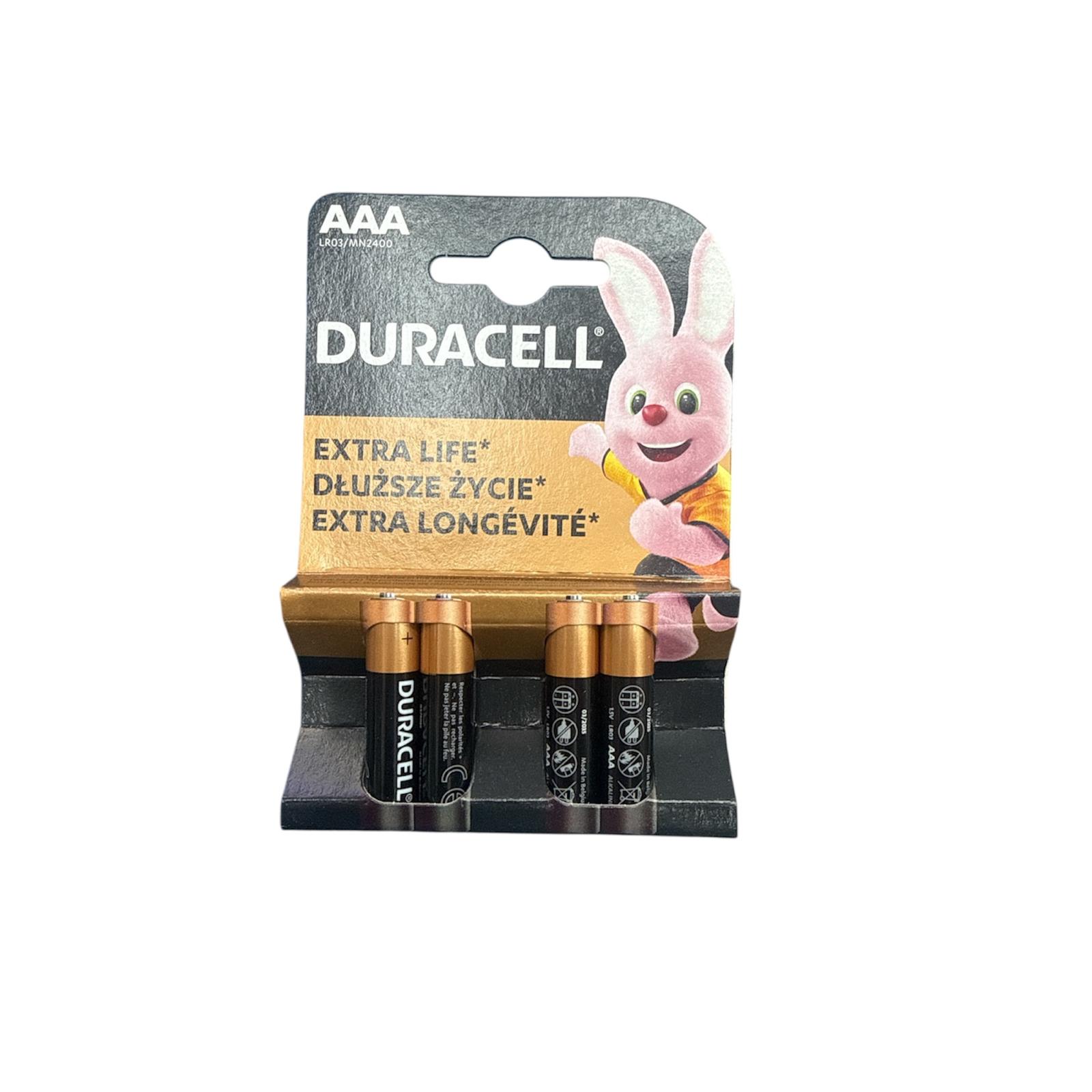 Duracell AAA Batteries 4 Pack – LR03