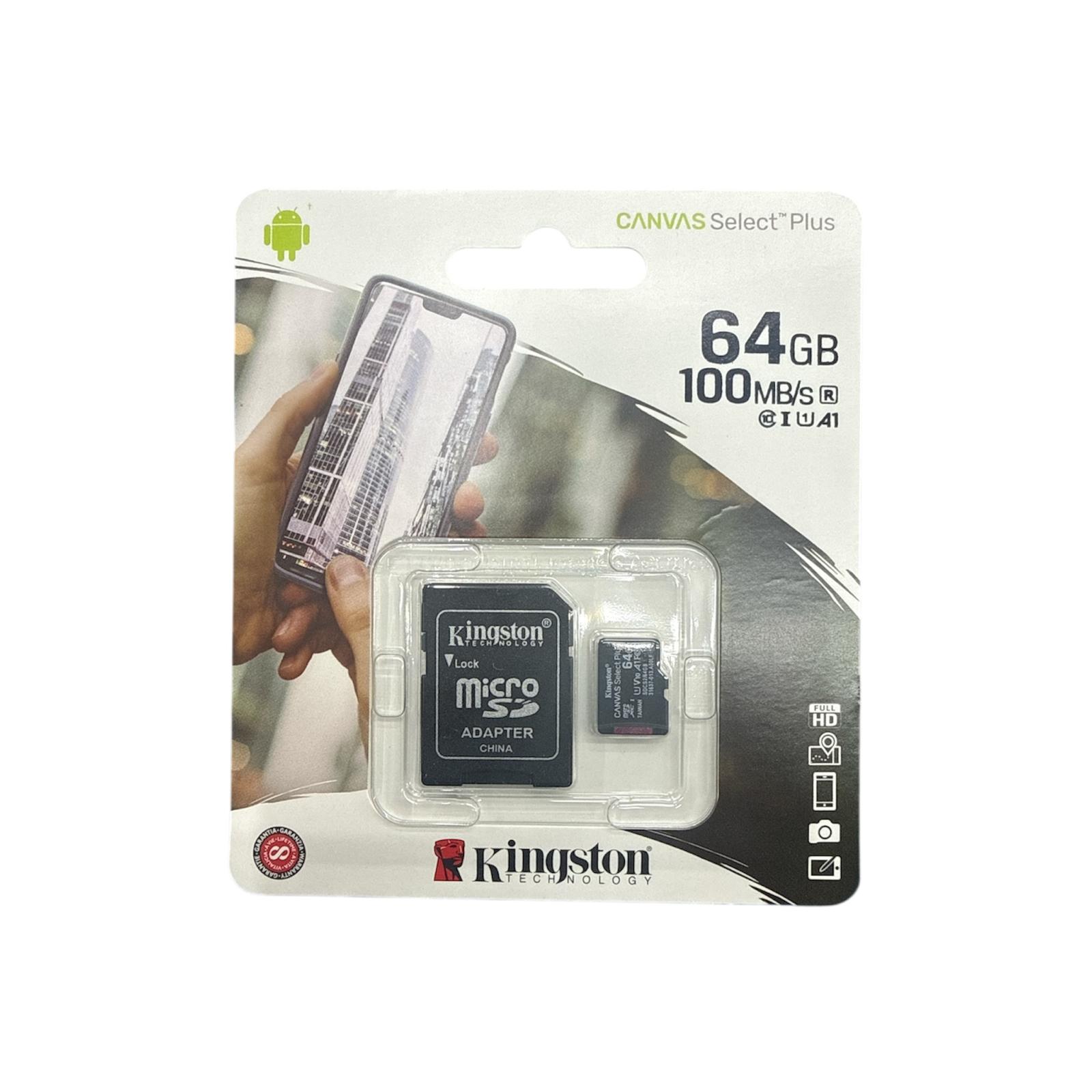 Kingston Canvas Select Plus microSD – SDCS3/64GB/32GB
