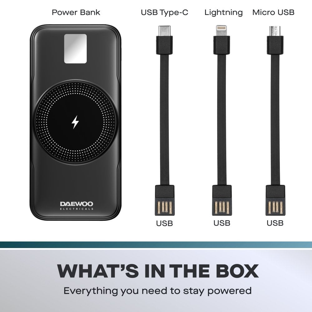 Daewoo Portable Power Bank 10000mAh – ELA1436