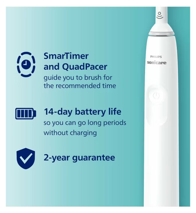 Philips Sonicare 2100 Electric Toothbrush White -  HX3651/13