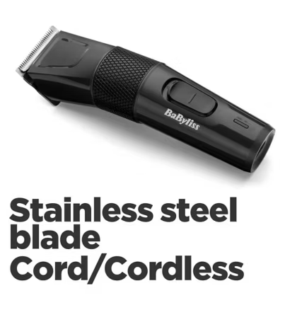 BaByliss Precision Hair Clipper Lightweight 9 Cutting Lengths Cord/Cordless-E787U