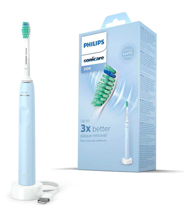 Philips Sonicare Electric Toothbrush 2100 Light Blue - HX3651/12