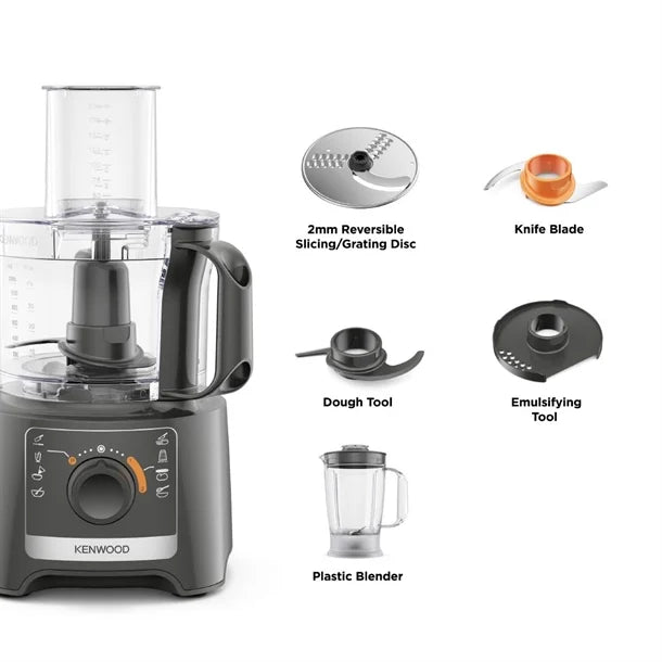 Kenwood MultiPro Compact Food Processor & Blender - FDP31.170GY