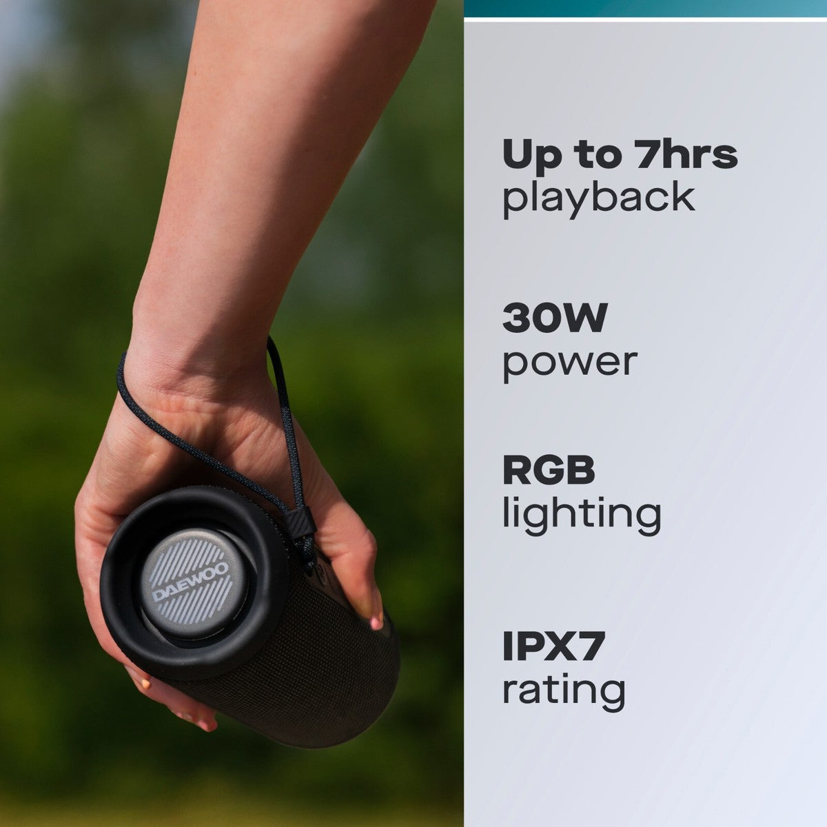 Daewoo 30W Boom Beat Splash Portable Bluetooth Speaker – AVS1623