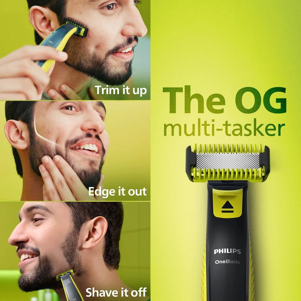 Philips OneBlade, 10 Shaver, Trimmer for Face & Body - QP2824