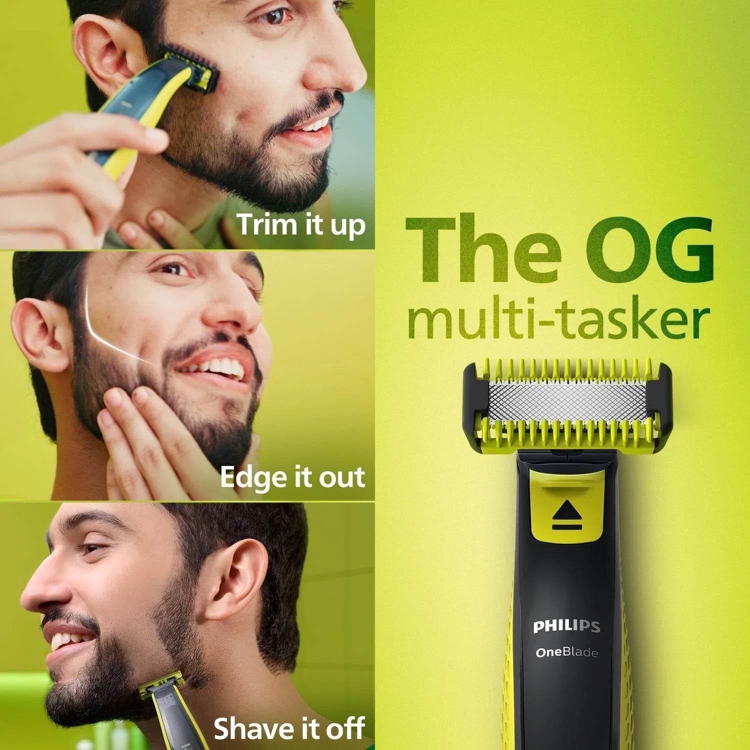 Philips OneBlade, 10 Shaver, Trimmer for Face & Body - QP2824